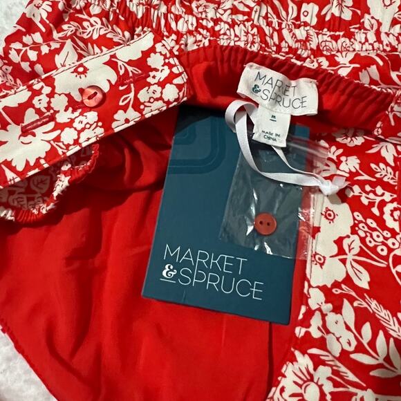 Market & Spruce (M) Adjustable Button Straps Smocked Back Dress - Stitch Fix - Picture 4 of 13